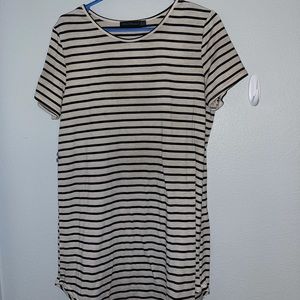 Black and White T Shirt Dress